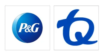 Logos de las marcas de aseo y medicamentos que distribuye B&B