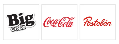 Logos de las marcas de gaseosas que distribuye B&B
